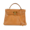 Hermes Kelly 32 Boxcalf Brown Handbag Year 1986 #5775
