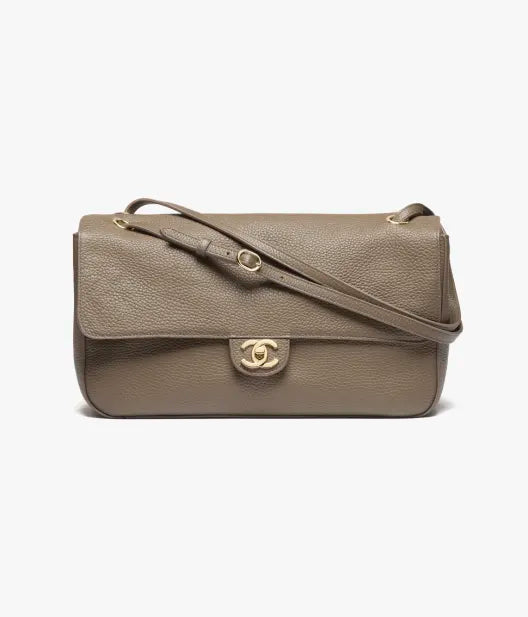 Chanel Grained Calfskin Maxi Flap Bag