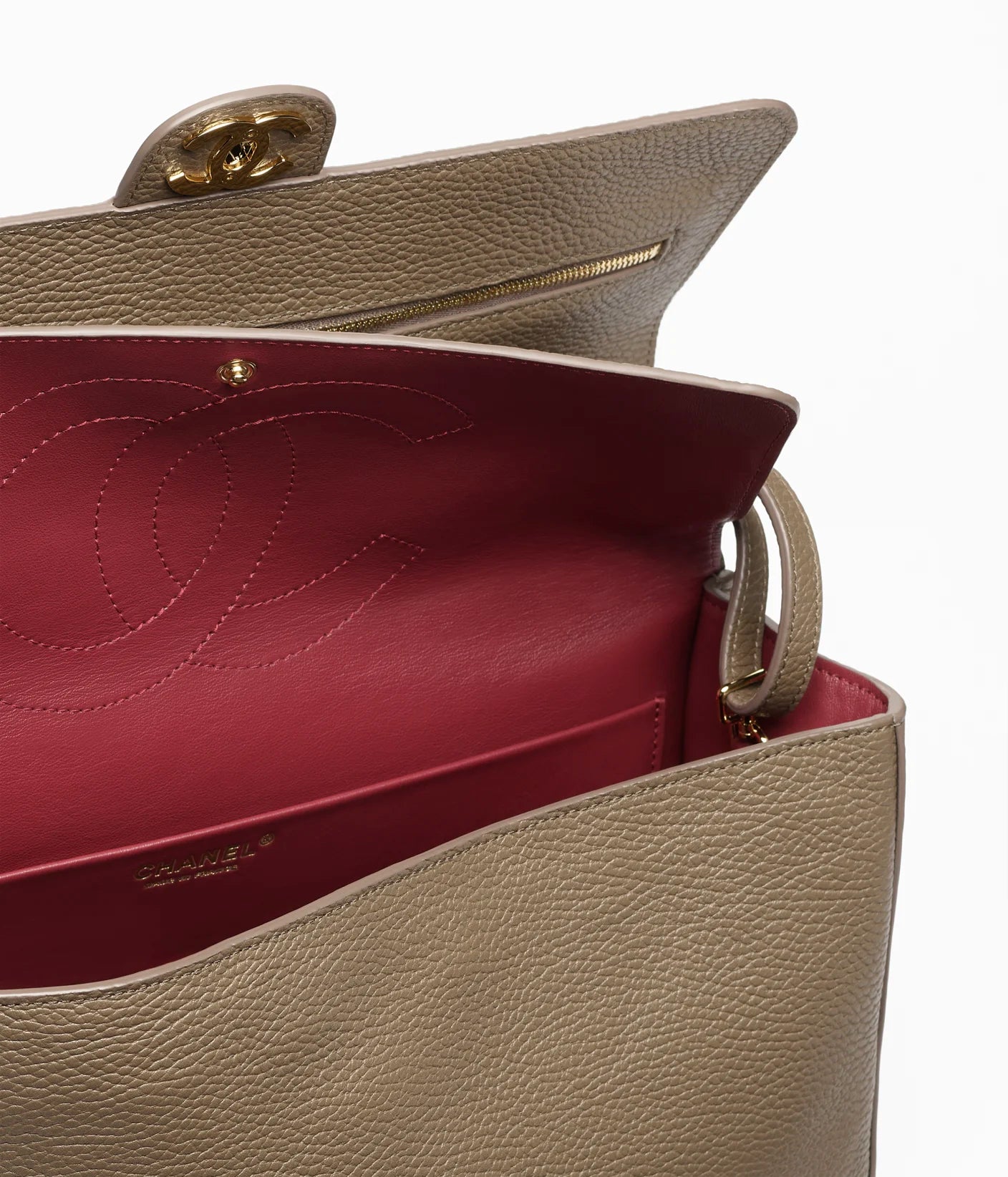 Chanel Grained Calfskin Maxi Flap Bag