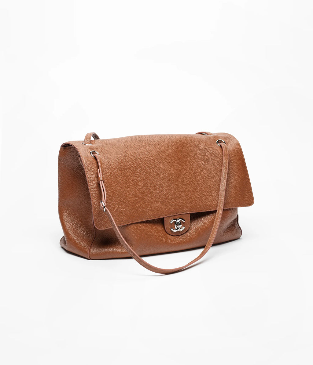 Chanel Grained Calfskin Maxi Flap Bag