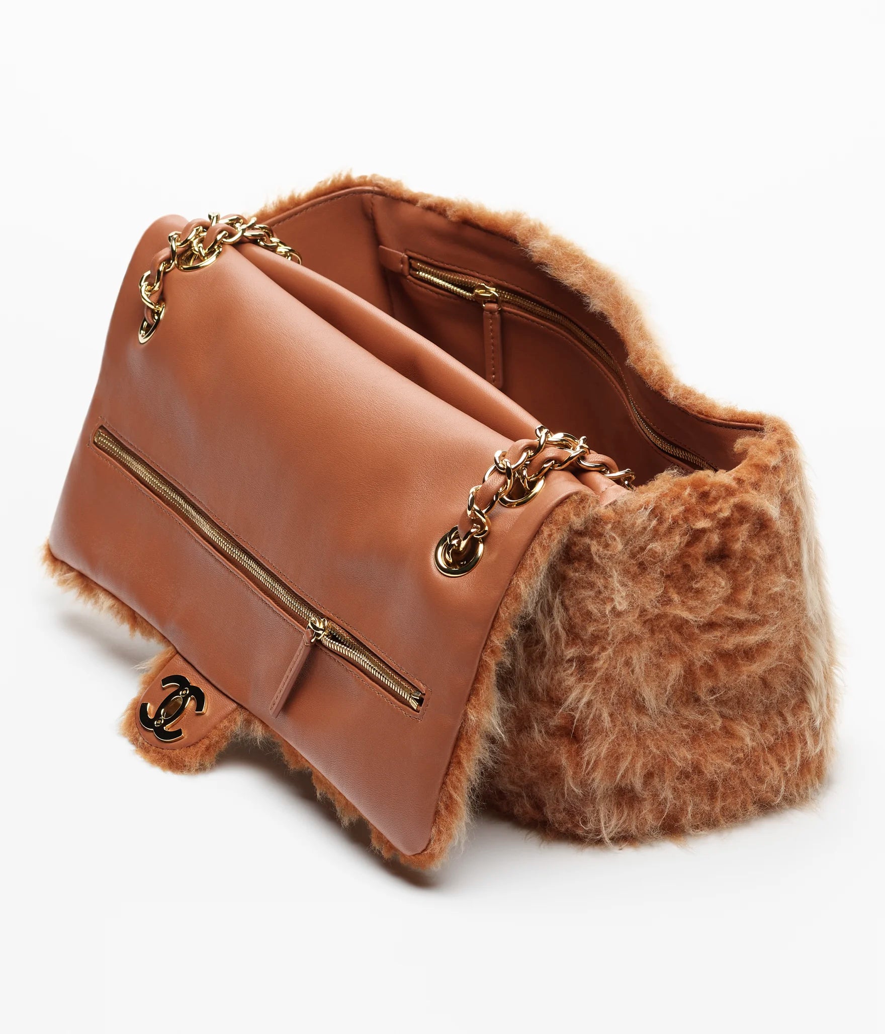 Chanel Shearling Lambskin Maxi Flap bag