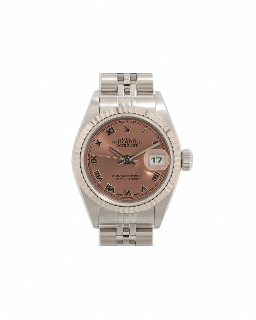 Rolex Lady-Datejust 26 Ref. 79174,  Salmon Pink Roman Dial