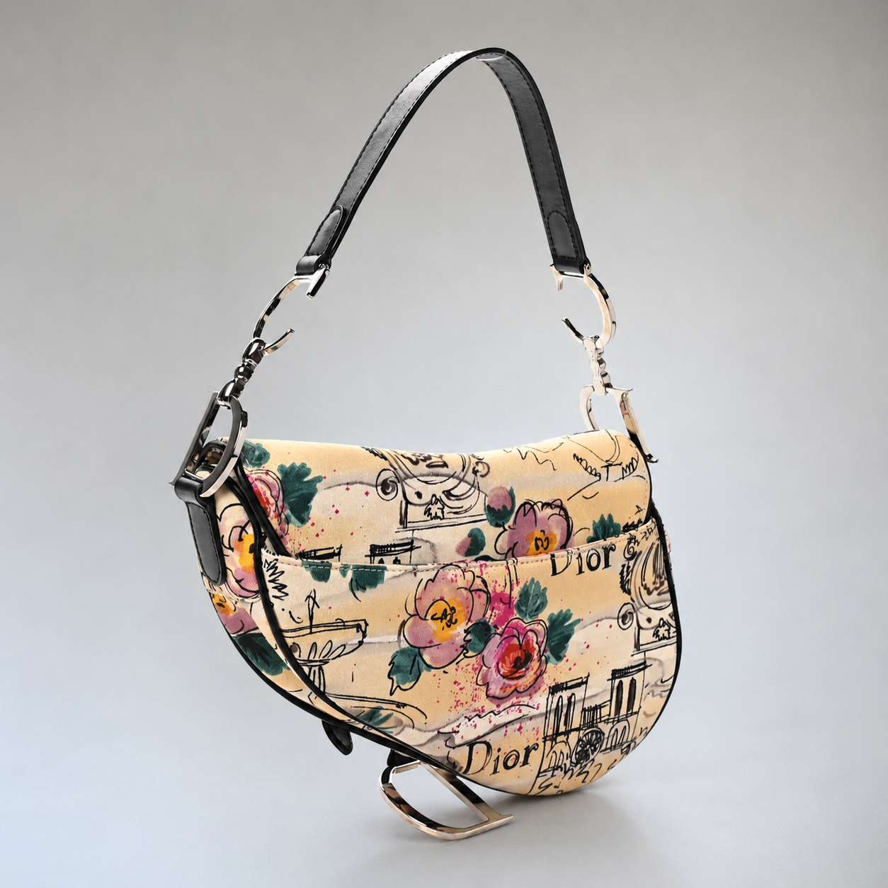2005 John Galliano Limited Edition Paris ’50s Dior Saddle Bag