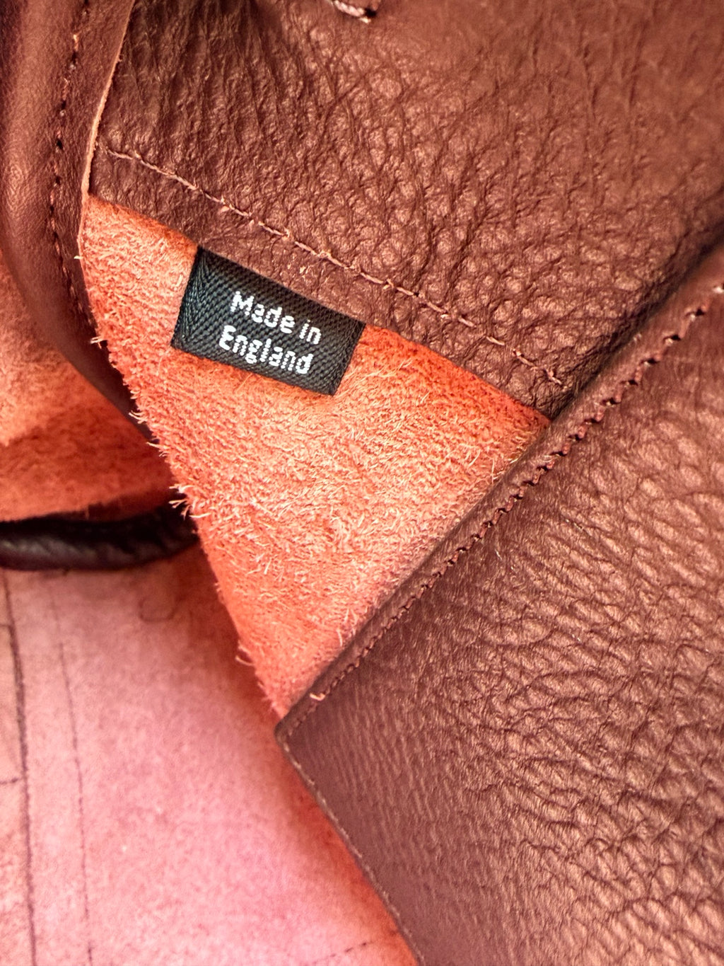 Made in England label